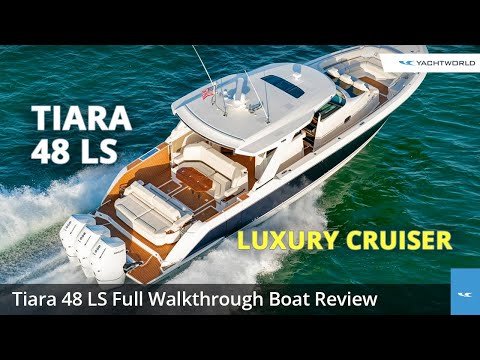 2023 Tiara 48 LS Yacht Walkthrough Video Boat Review