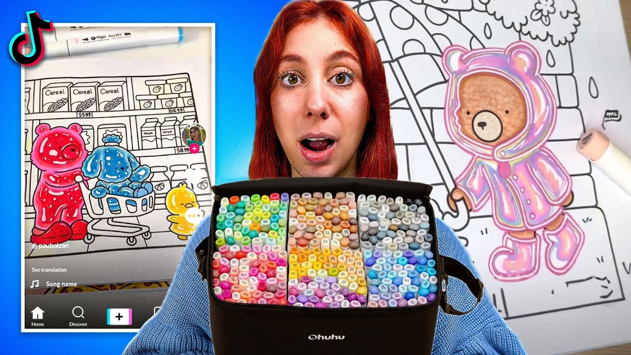 El libro para COLOREAR más VIRAL con técnicas VIRALES 🎨 (Bobbie goods)