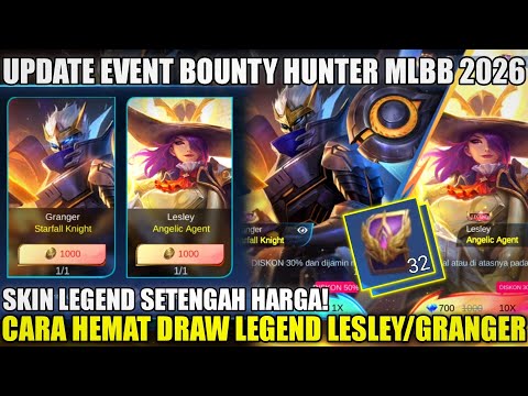 CARA HEMAT DRAW SKIN LEGEND LESLEY & GRANGER MLBB 2026! TABEL HEMAT PAKAI TOKEN GRATIS 2 RONDE