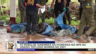 55 rebelde nabawas sa puwersa ng NPA sa Northern Mindanao