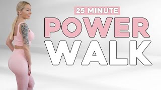 Download the video "25 Min Walking Workout Power Walking Intervals For Calorie Burning Fun!"