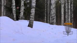 preview picture of video 'Winter Frisbeegolf, Utra Joensuu Part 2'
