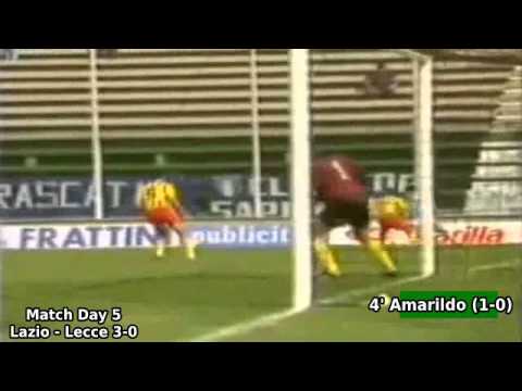 Serie A 1989-1990, day 5: Lazio - Lecce 3-0 (Amarildo 1st goal)