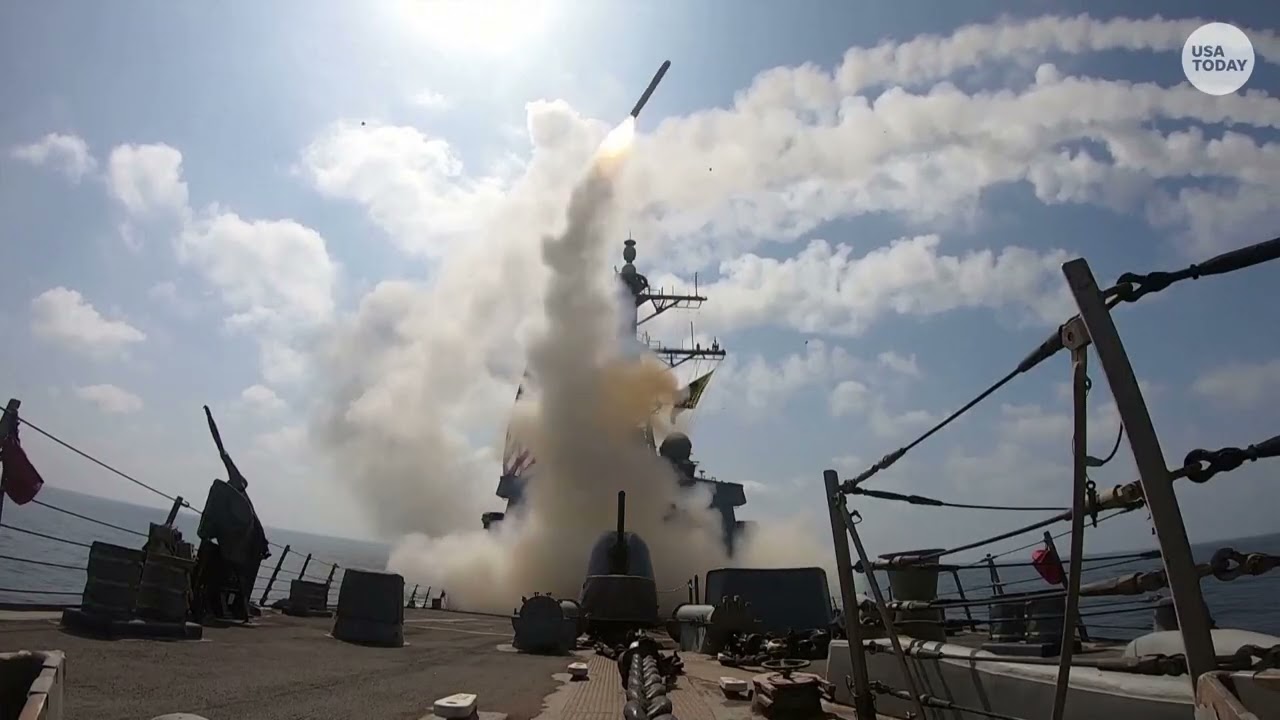 US, Israel attacks on Iran: Footage of missile launches and strikes released by militaries