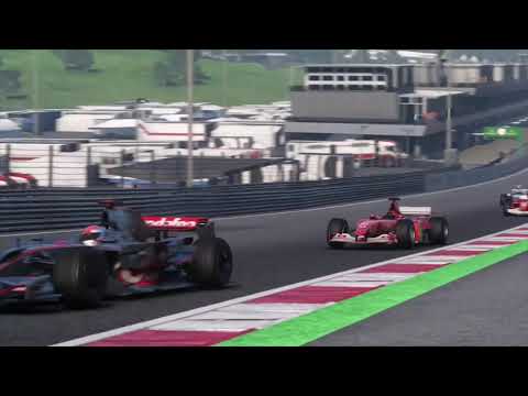 F1 2018 Classic Cars - Michael Schumacher & Rubens Barrichello 2002 Ferrari F2002