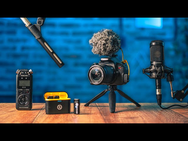 Vídeo relacionado con Micrófono de cámara, condensador de audio, grabación de video, entrevista, micrófono hipercardioide externo profesional para cámara Nikon Canon DSLR y videocámara DV