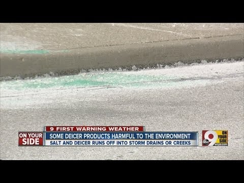 Melting causes salt and chemicals to go down the drain