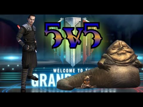 Grand Arena 5V5: First time Starkiller vs Jabba the Hutt!