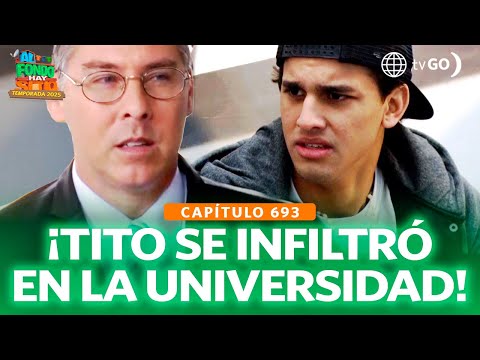 Al Fondo Hay Sitio 12: Tito disguised himself to confront Valentino at the university (Episode 693)