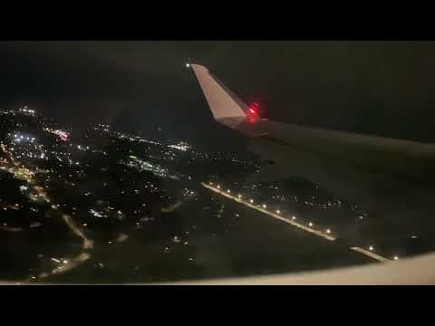 Night Takeoff from Chattanooga (CHA) - American Eagle Embraer E175LR (N232NN)