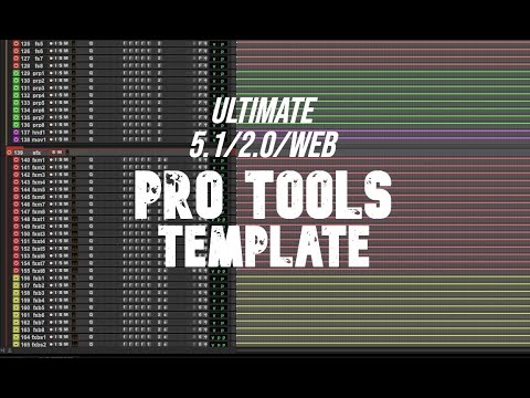 Ultimate 5.1, Stereo, and Web Mix Template for Pro Tools