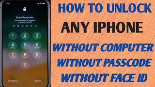 How to Unlock iphone passcode||How to Unlock any iPhone without Passcode,Computer and Face ID✅✅✅