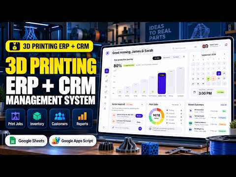 I Built a 3D Printing ERP + CRM System in Google Sheets