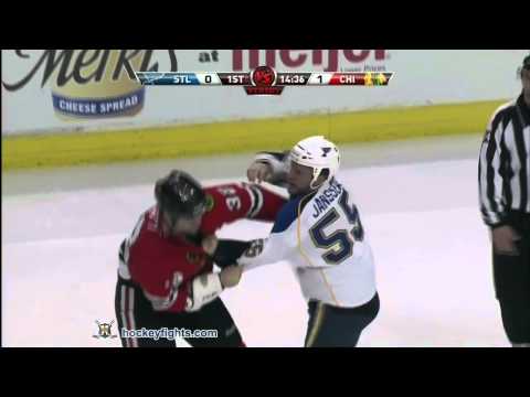 Cam Janssen vs John Scott Nov 30, 2010