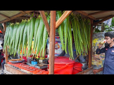Healthy Street Juice - Aloe Vera Juice Making in Roadside - He is Selling Best Juice in Town