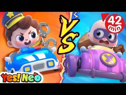 Little Police Catches Thief | Catch a Thief in a Police Car | Learn Colors | Kids Songs | Yes! Neo