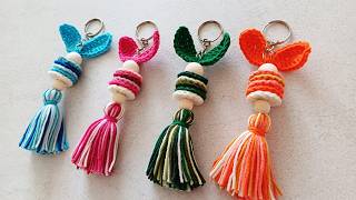 DIY Scrap Yarn Bunny Keychains 🐰 | Easy & Cute Crochet Idea for Leftover Yarn