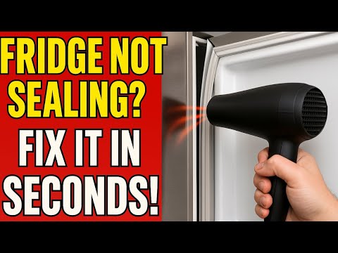 How to Fix Fridge Not Sealing with Hair Dryer 💨🤯