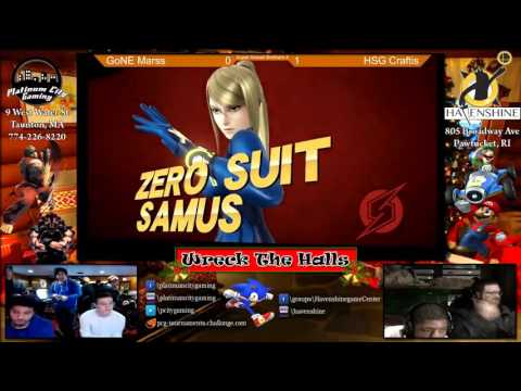 Wreck The Halls 2015 Smash 4 Singles Winners Semi Finals GoNE Marss vs HSG Craftis