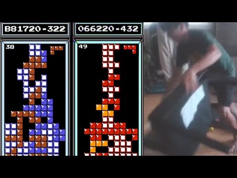 Alex T Trashes His Room After a Tetris Match