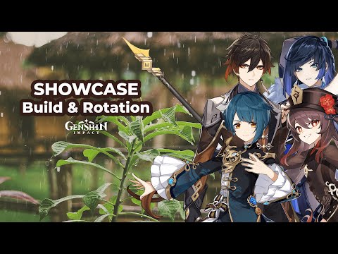 The WXYZ Team: [Hu Tao (Walnut), Xingqiu, Yelan, Zhongli] - Showcase, Build & Rotation