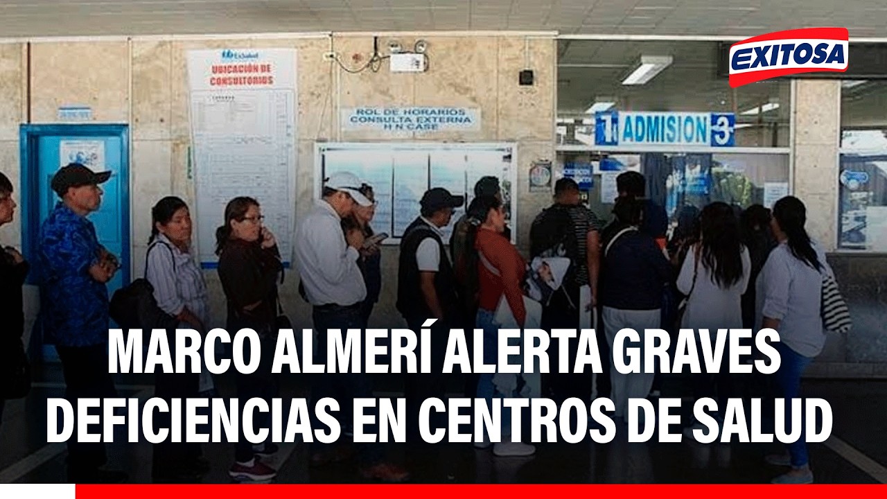 🔴🔵 Marco Almerí alerta graves deficiencias en centros de salud a nivel nacional