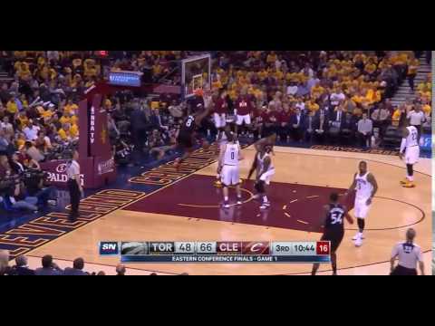 Bismack Biyombo VISCOUS Slam DUNK | RAPTORS vs CAVS | GAME 1 | 2016 NBA Eastern Conference Finals