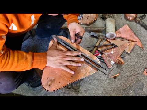✔He Shapes Copper with His Father's 200-Year-Old Tools