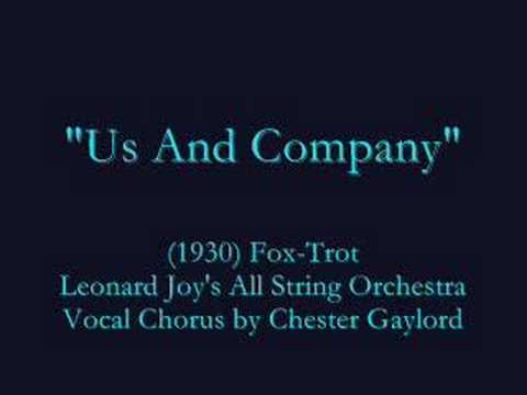 "Us And Company" (1931) Leonard Joy