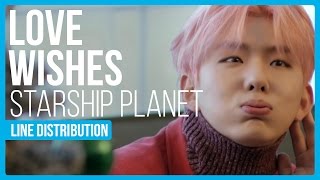 Starship Planet - Love Wishes Line Distribution (Color Coded) | KPOP Christmas Countdown
