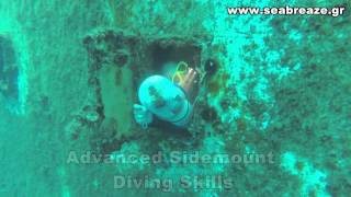 preview picture of video 'Advanced Sidemount Diving Skills - Eurobulker X Cargo shipwreck'