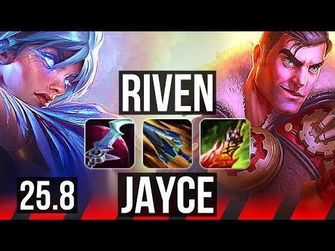 RIVEN vs JAYCE (TOP) | Quadra, Godlike, 4k comeback | EUW Master | 25.8