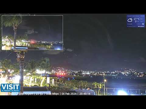 LIVE SXM Airport February 6 ✈️ -  Maho Beach Sint Maarten