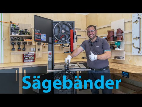 Wie stellt man das Sägeband einer Bandsäge ein? | | IGM Werkzeuge and Maschinen