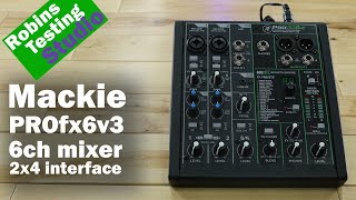 Video thumbnail for Sound test of the Mackie ProFX6v3 6-Channel Pro Effects Mixer with USB by expert island