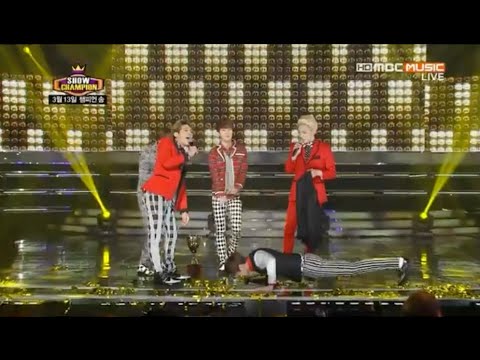 130313 MBC Music Show Champion SHINee 1st place encore pushups stage