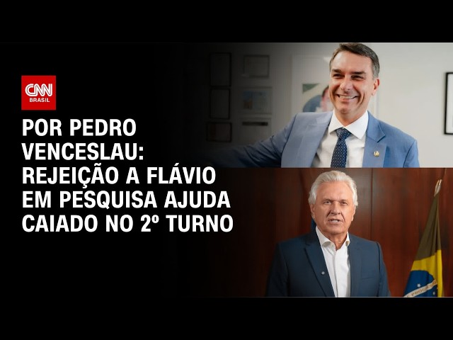 Rejeição a Flávio Bolsonaro em pesquisa ajuda Caiado no 2º turno | HORA H
