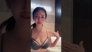 TikTokライブ配信 かわいい ギャップが良い 見え #shorts 귀여운 미인  보이는  속옷  가슴  바지