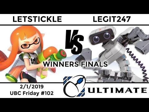 UBC Friday #102: Winners Finals - LetsTickle (Inkling) vs Legit247 (ROB, Piranha Plant)