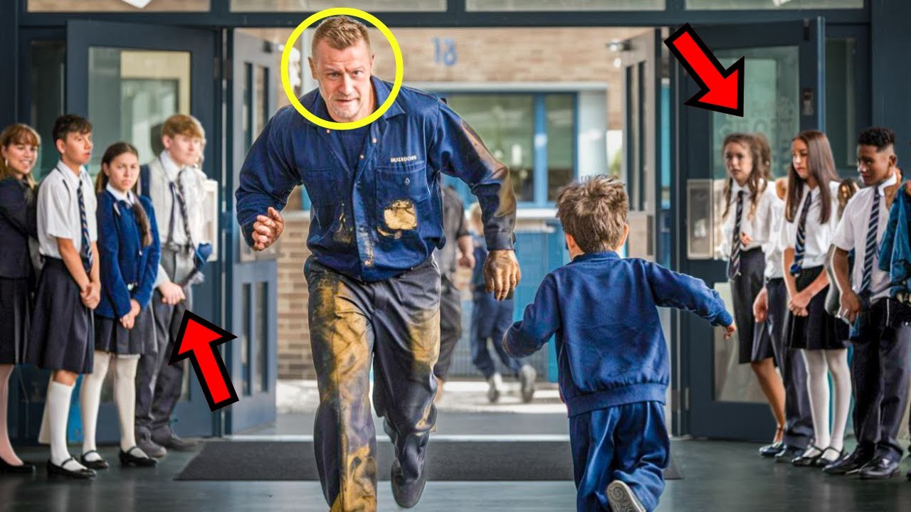 Mechanic Dad Rushes to School Covered in Grease, But What Happens Next Stuns Everyone