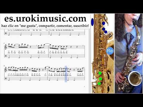 Tutorial de Saxofon (alto) Martin Garrix feat Khalid - Ocean Clases Notas um-i927