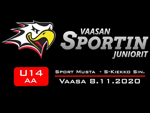 U14 AA Sport Musta - S-Kiekko Sininen. Vaasa 8.11.2020