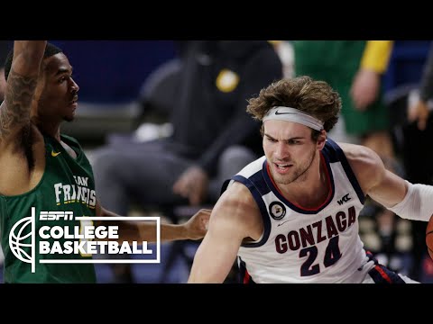 排名第一的岡薩加隊戰勝舊金山隊，以10-0的比分晉級 [摘要] -ESPN大學籃球賽。 (No. 1 Gonzaga rolls past San Francisco, improves to 10-0 [HIGHLIGHTS] | ESPN College Basketball)
