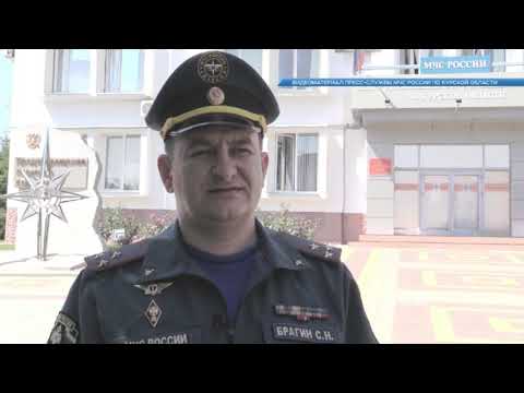 Курские спасатели проверяют соблюдение пожарной безопасности в ходе уборочной кампании