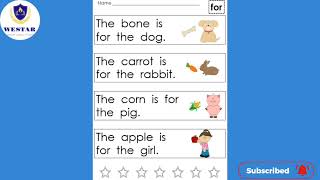 Very first sight word sentences- FULL
