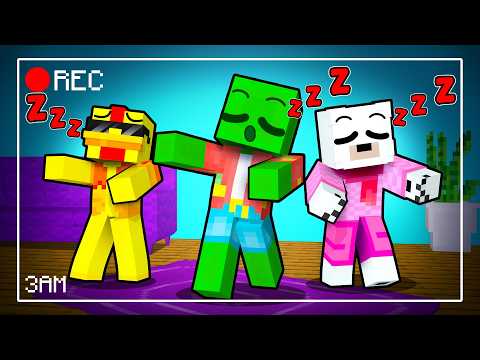We Were Caught SLEEP WALKING at 3AM in Minecraft!