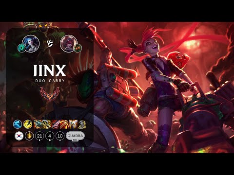 Jinx ADC vs Xayah - KR Grandmaster Patch 13.9