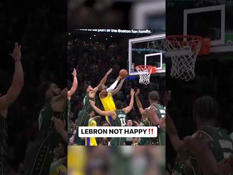 LeBron was not happy with the last second no-call at the end of regulation😤👑 #shorts #lebronjames