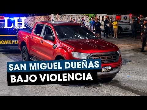 San Miguel Dueñas fue el escenario de un hecho violento; una víctima tendría vínculos con un cartel