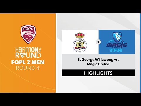 FQPL 2 Men R4 - St George Willawong vs. Magic United Highlights